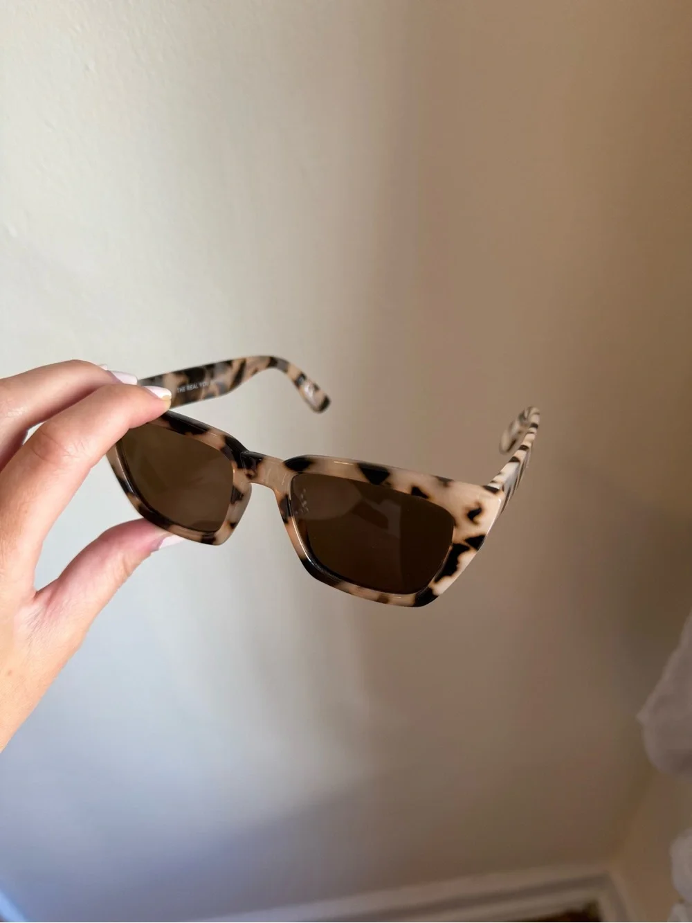 aerie Tortoise Cat-Eye Sunglasses - Brown/Beige
